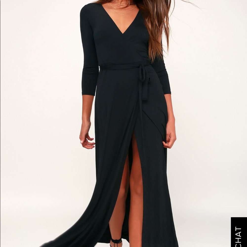 Lulu’s black maxi dress